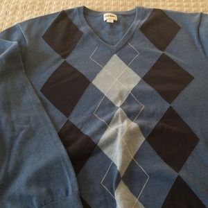 Old Navy Blue Argyle Sweater
